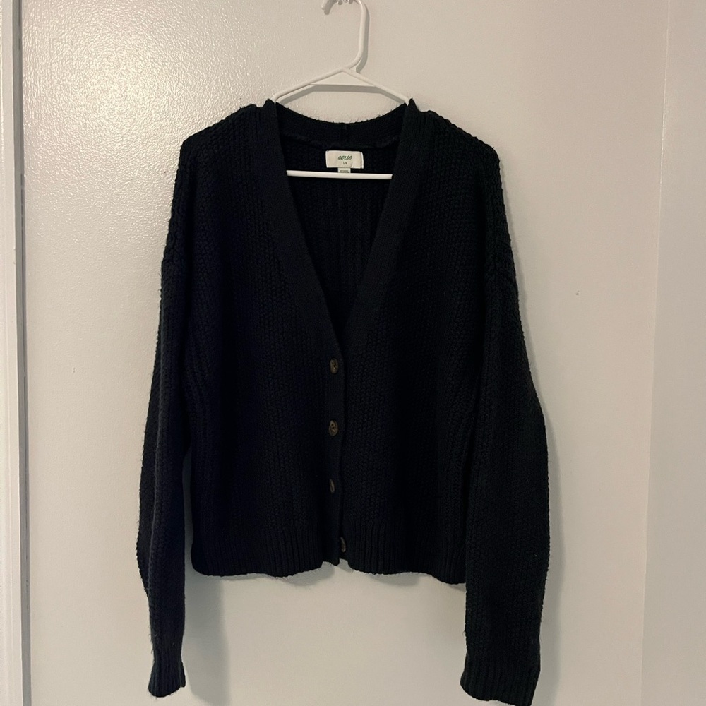 Black Aerie Cardigan Sweater